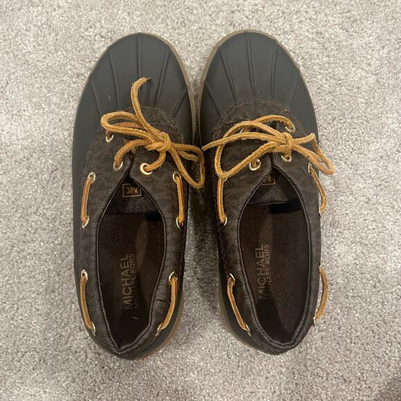 Michael Kors Women's Low Rain Duck Boot Brown Size 8 - Picture 5 of 6